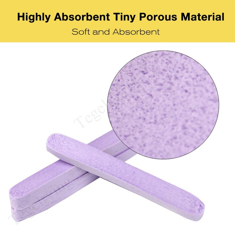 Tegelrying Facial Sponge Compressed,60 Pcs PVA Professional Makeup Removal Wash Round Face Sponges Spa Pads Exfoliating Cleansing for Women,Purple - Image 4